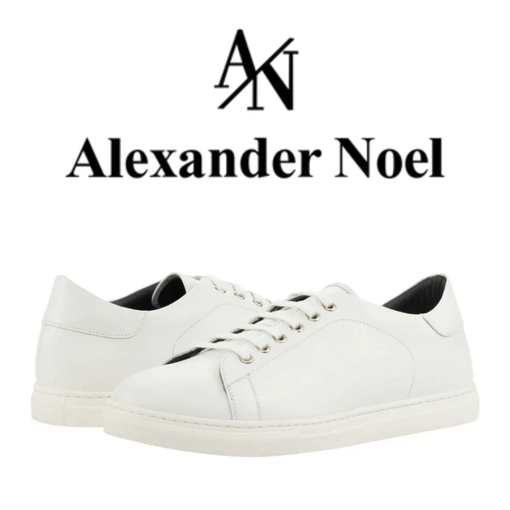 New!! Alexander Noel Kickabout Sneaker Low Top White/White 11 D - Men's
